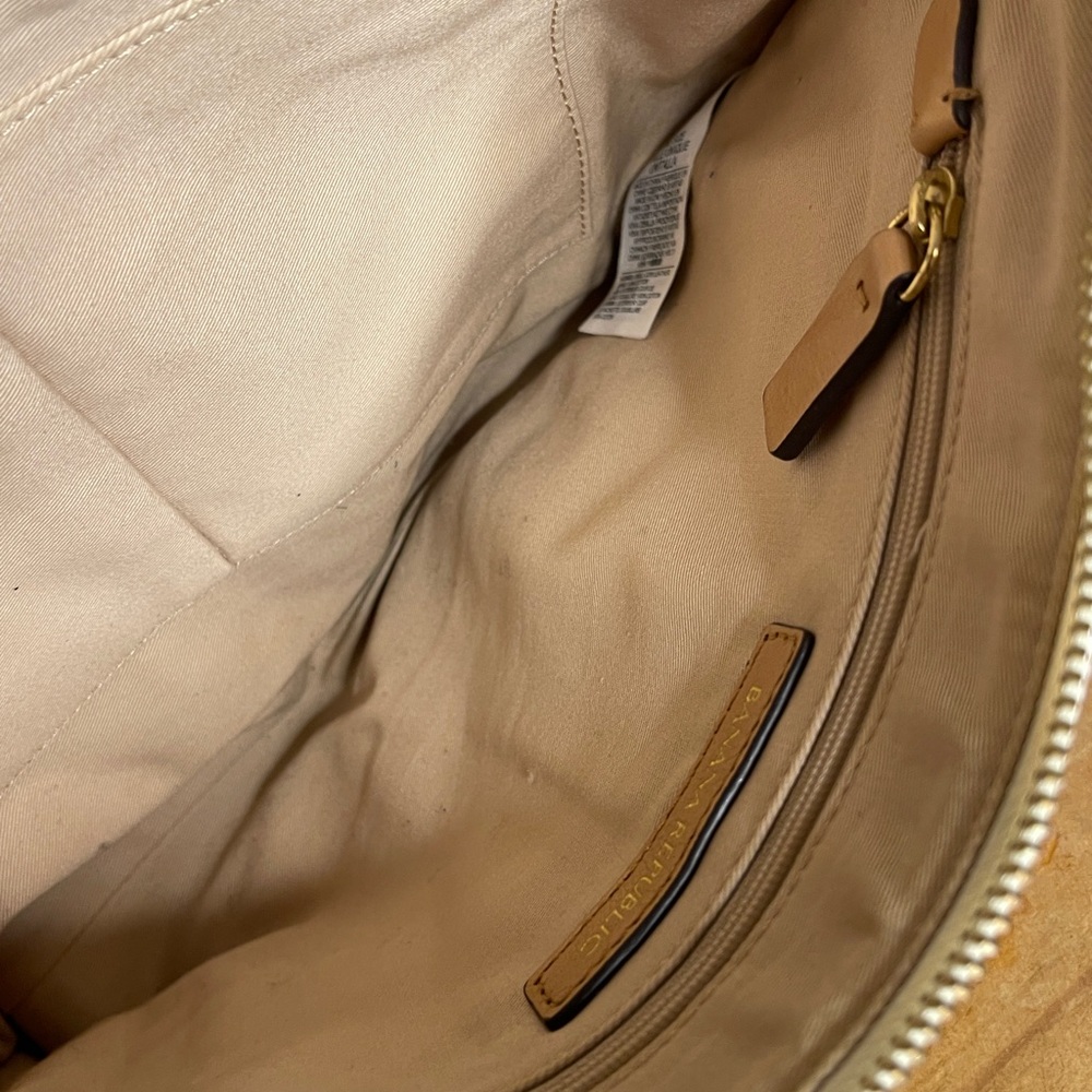 Banana Republic Colorblock Mixed-Media Leather Wristlet Clutch y2k - Picture 6 of 9